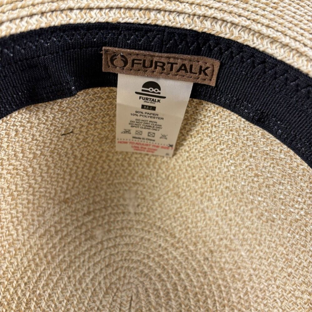 Fashion Paper Straw Summer Sun Hat - Unisex Men & Women - Furtalk - Lot of 2 - Picture 7 of 9